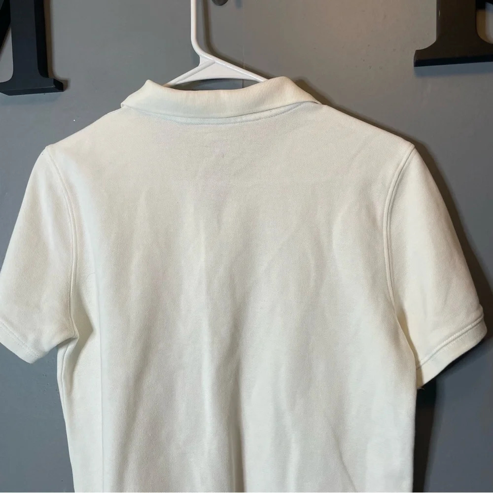LL Bean Polo White 100 Year Edition With Boot logo embroidered women’s size xs - Picture 7 of 10